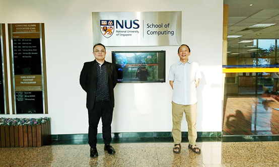 、科传股份总经理陈耀清先生受邀拜访并参观了新加坡国立大学